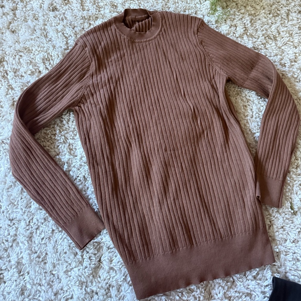 Dazy Ribbed sweater weather fall, autumn long sleeve cute Knit Sweater XL